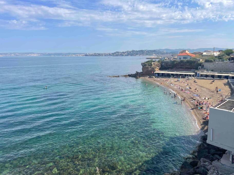 Duplex Bord De Mer La Madrague Marseilles Exterior foto